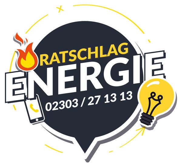 Logo Ratschlag Energie mit der Telefonnummer 02303 27 13 13