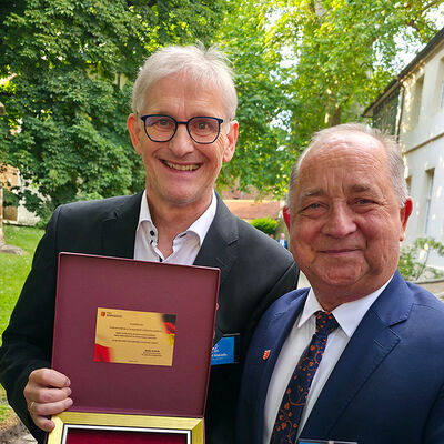 Bild vergrößern: Michael Makiolla mit Marek Pławiak