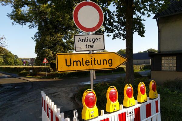 Baustelle - Umleitung