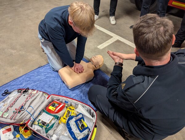 Schulung Feuerwehr Selm durch Mobile Retter