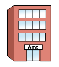 Leichte Sprache Grafik Amtshaus