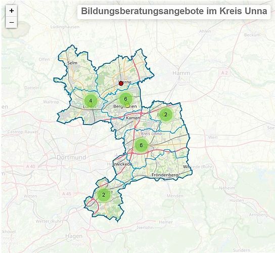 Ausschnitt der Bildungsberatungskarte.