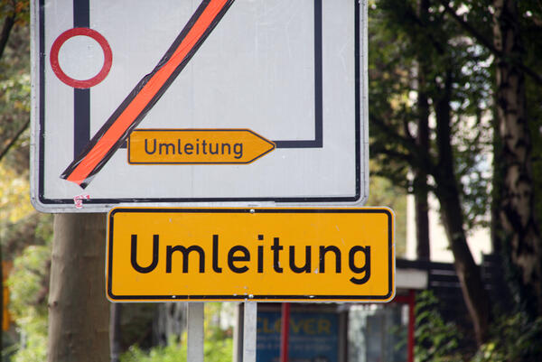 Umleitung - Schild - 2020 - Foto nowofoto - Kreis Unna