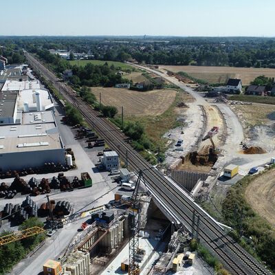 Bild vergrößern: Südkamener Spange Baustelle