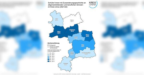 Karte Multikulti im Kreis Unna