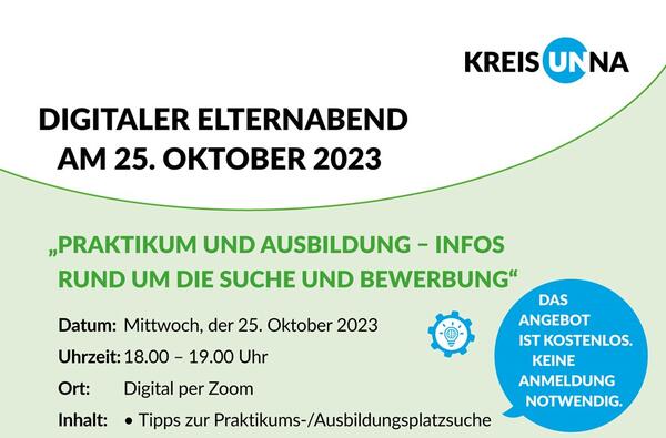 Bild vergrößern: Flyer digitaler_Elternabend_25-10-23