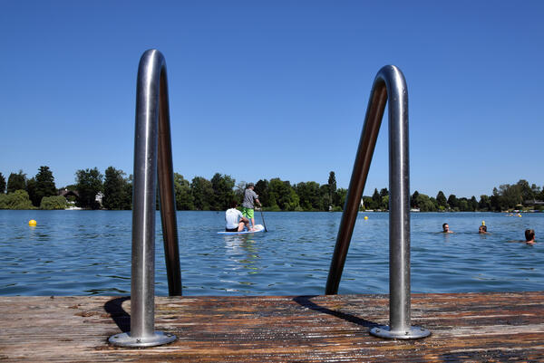 Selm - Ternscher See - Stand up Paddeln und Schwimmen 2016 - Foto Birgit Kalle - Kreis Unna