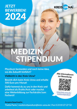 Bild vergrößern: 53_Flyer A6 Medizin Stipendium_2024