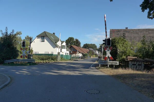 Bahnübergang Hintere Straße in Fröndenberg/Ruhr. Auch hier gab es keine großen Mängel.